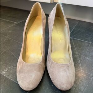 Stuart Weitzman Beige Suede Heels